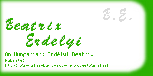 beatrix erdelyi business card